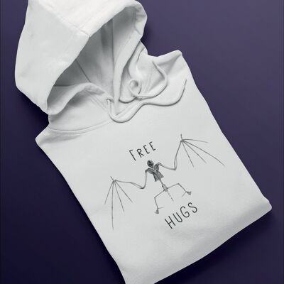 FREE HUGS Hoodie - White