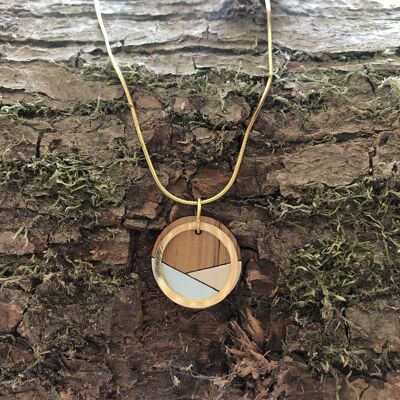 Conture Recycled Wood Gold Chain Halskette (4 Farben erhältlich)