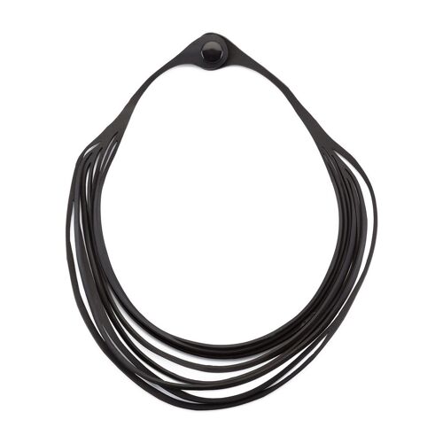 Carter Layered Recycled Rubber Necklace
