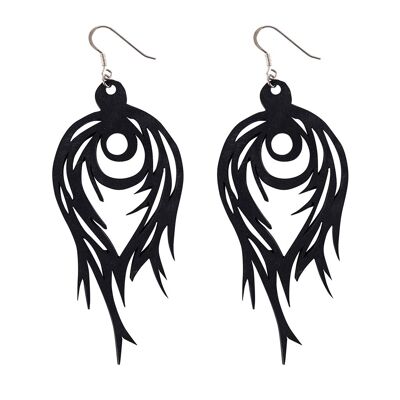 Angel Rubber Feather Earrings – Paguro Upcycle