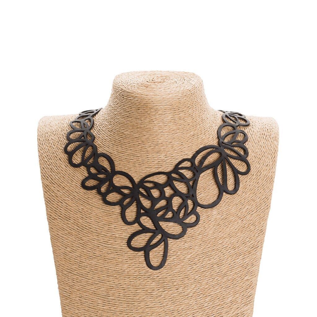 Collar de tubo interior llamativo lila