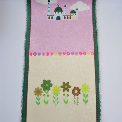 Juego de alfombras de oración para niños Flores - Sin bordados