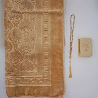 XXL prayer rug set gold - without embroidery