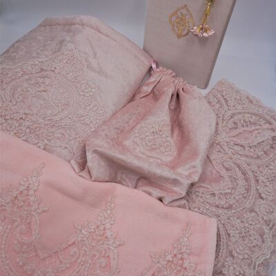 Conjunto de boda rosa - Sin bordado