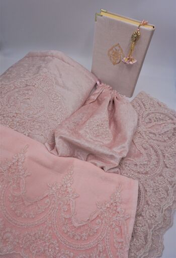 Ensemble de mariage rose - Sans broderie 1