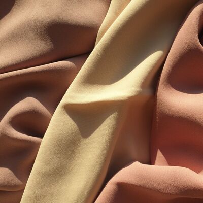 Ensemble hijab en crêpe de qualité supérieure en beige et rose poussiéreux et rose