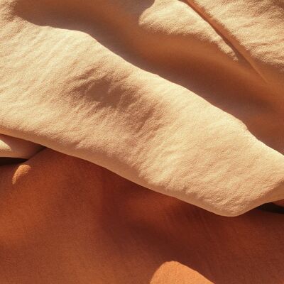 Set Hijab Crepe Premium in Rust & Nude Rust