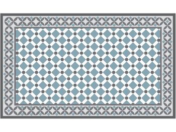 Tapis vinyle CORDOBA Bleu 60x100cm 7