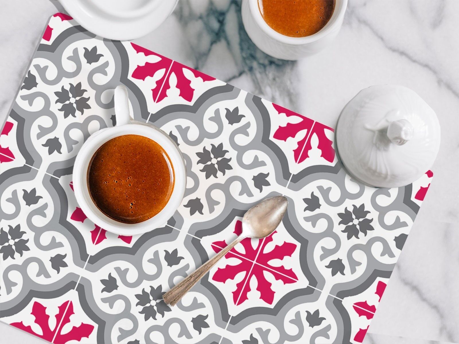 Vinyl-Tischset TRIANON Magenta 48x36cm