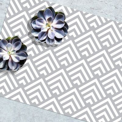 TWILIGHT gray vinyl placemat 48x36cm