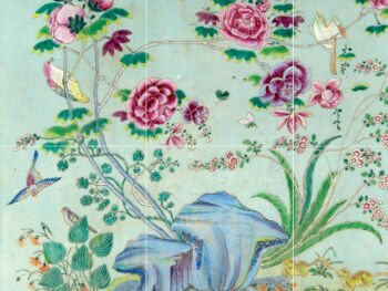 Crédence adhésive vinyle CHINOISERIES Céladon 200x40cm 3