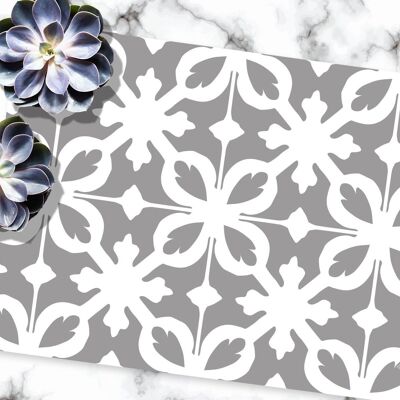 Gray CASTIGLIONE vinyl placemat 48x36cm