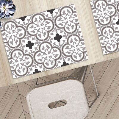 Vinyl placemat TUILERIES Moka 48x36cm