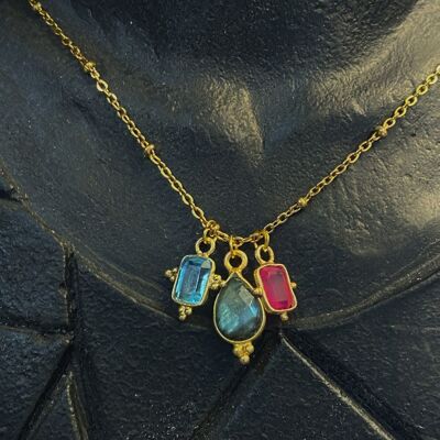 Byzance Trio Necklace - Gold Plated
