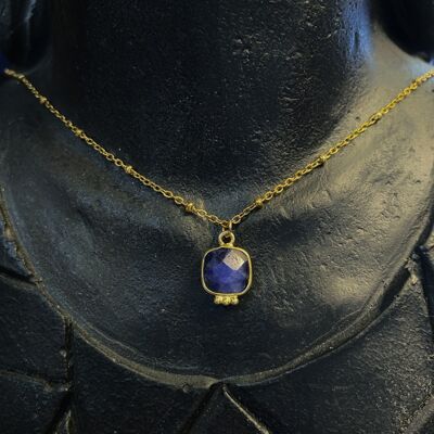 Byzantium Lapis Lazuli Necklace - Gold Plated