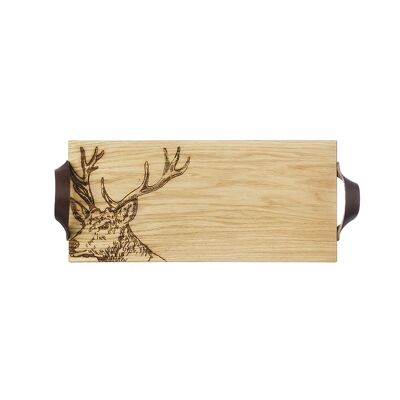 Stag Oak Serving Tray by Scottish Made
