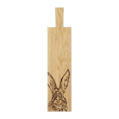 Long Hare Oak Serving Paddle