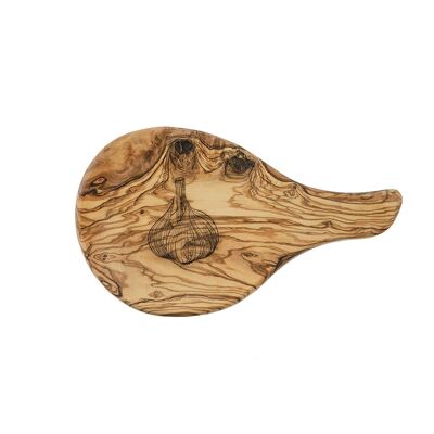 Garlic Engraved Olive Wood Board