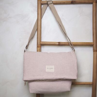 Borsa con patta rosa