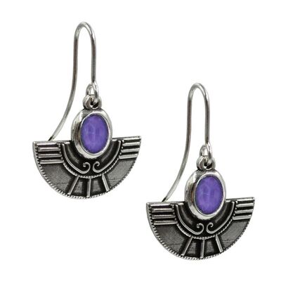 PURPLE INDIAN EARRINGS