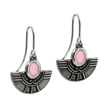 BOUCLES D'OREILLES INDIENNES ROSE