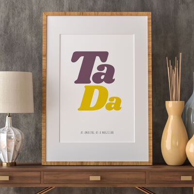 Ta da as amazing as a magician nursery typography print