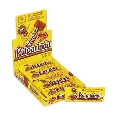 Box of 20 Tamarind Pulparindo candies - De La Rosa - 280 gr