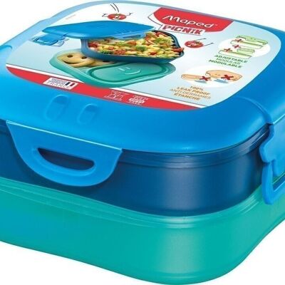 3-in-1 lunch box - Maped PICNIK CONCEPT KIDS, color Blue
