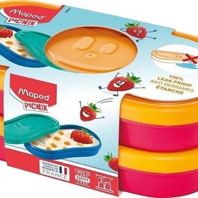 2 scatole snack - Maped PICNIK CONCEPT KIDS, colore Rosa