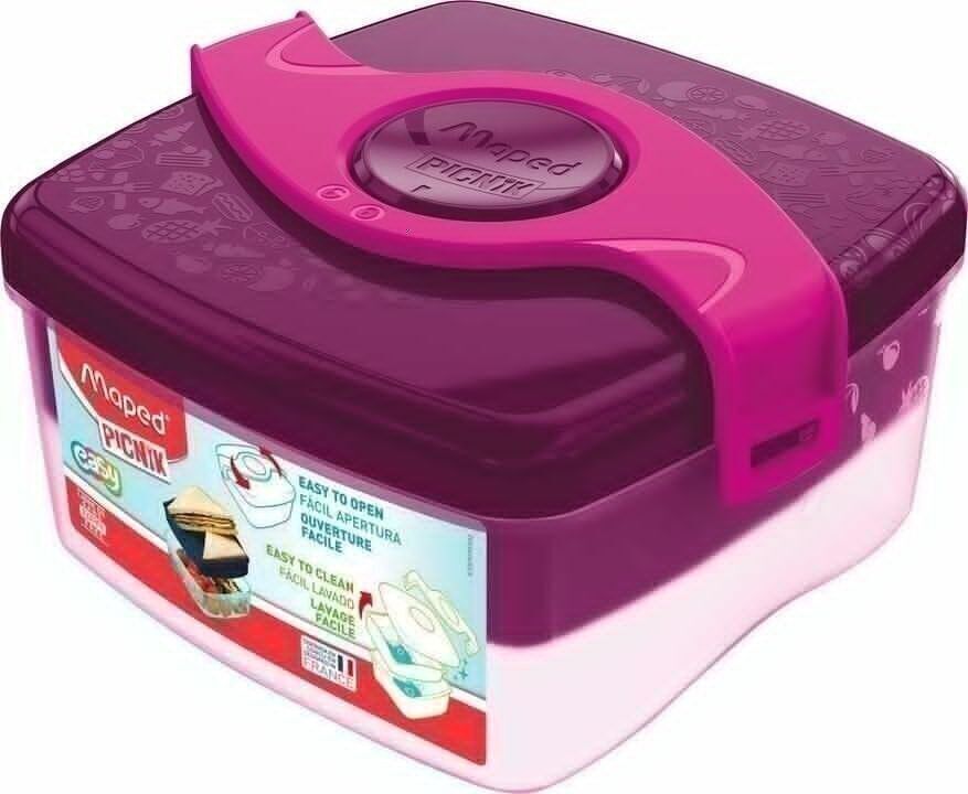 Lunch & Snack box MEDIUM - Maped PICNIK ORIGINS KIDS, color Pink