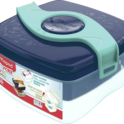 Lunch & Snack box MEDIUM - Maped PICNIK ORIGINS KIDS, colore Blu Verde