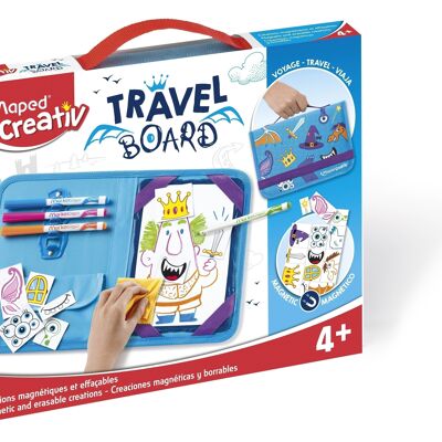 TRAVEL BOARD - KNIGHTS PRINCESSES Reiseset auf Schiefer MAGNETIC