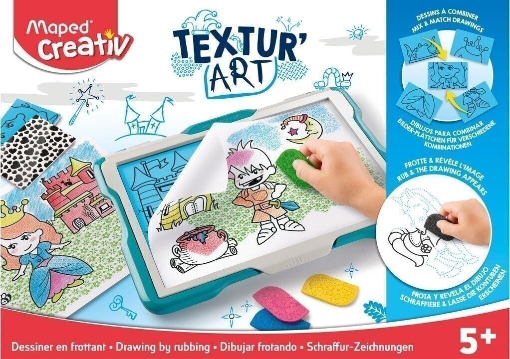 TEXTURE ART - Tabella texture - Disegna strofinando