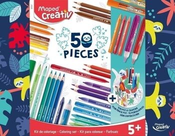 COLOURING KIT - 50 outils de coloriage + 1 activité créative 4