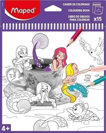 Livret de coloriage x15 feuilles, coloris assortis 4