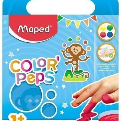Peinture au doigt EARLY AGE, 4 pots de 80 gr