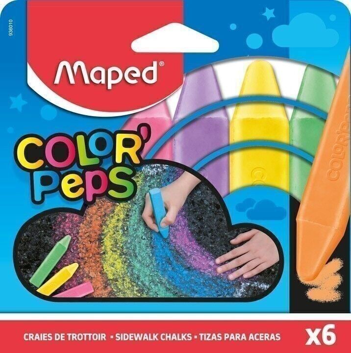 6 COLOR'PEPS Gehwegkreide, im Karton