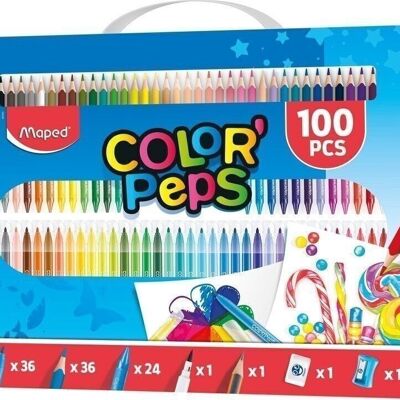 Kit para colorear de 100 piezas