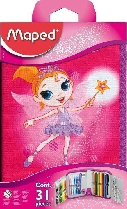 Mit Feen gefülltes Federmäppchen, 1 Ebene