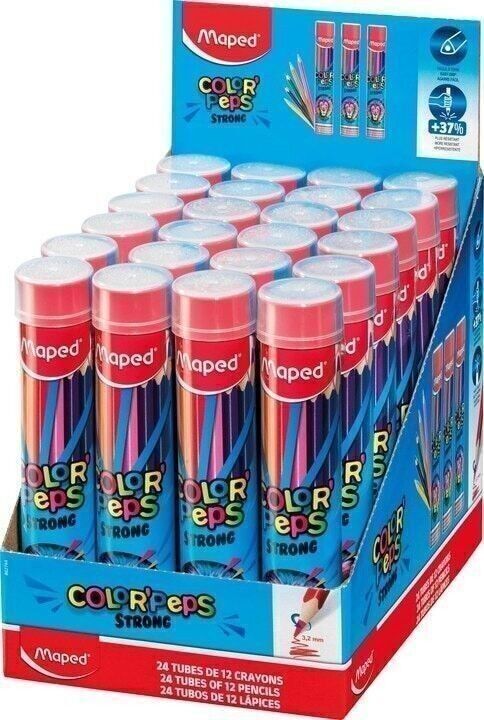 12 lápices de colores COLOR'PEPS STRONG METAL TUBE