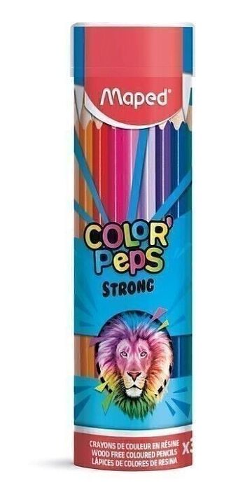 36 crayons de couleur COLOR'PEPS STRONG METAL TUBE 4