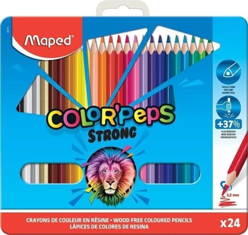 Boite de 12 crayons de couleur MAPED Color'Peps ALL WHAT OFFICE NEEDS