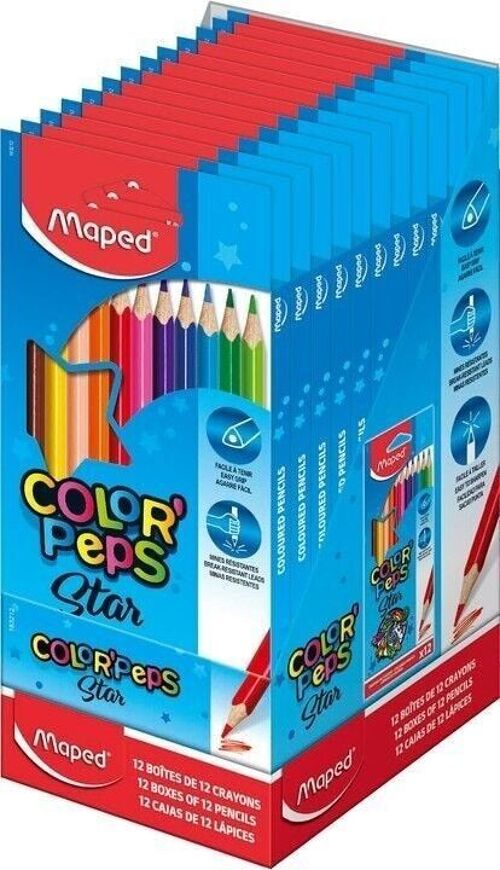 Pochette de 12 crayons de couleur School'Peps