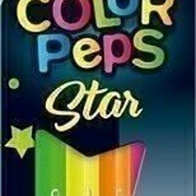 6 lápices de colores FLUO COLOR'PEPS en funda de cartón