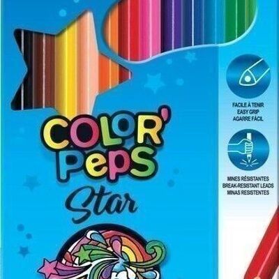 12 crayons de couleur COLOR'PEPS METAL BOX