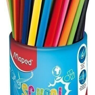 Jar of 72 SCHOOL'PEPS colored pencils