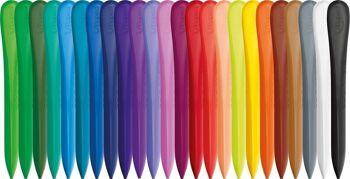 24 crayons plastiques PLASTI CLEAN en pochette carton 2