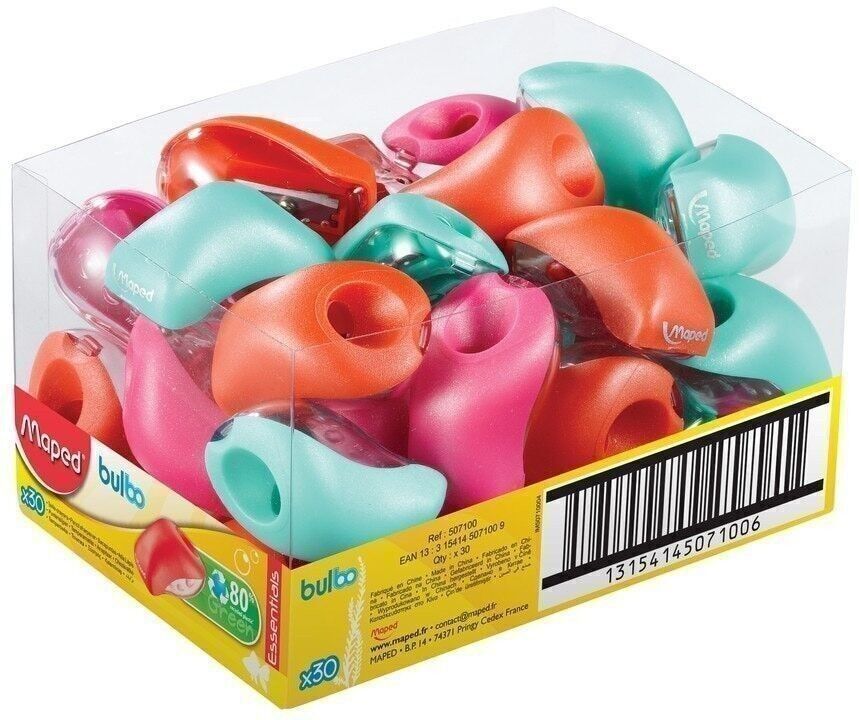 BULBO Anspitzer, 1 Einsatz, farbig sortiert, im Display