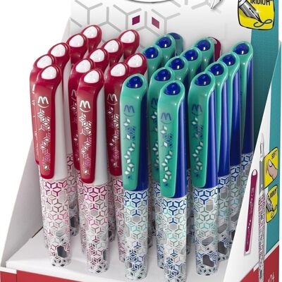Penna stilografica CALLIGRAPH'PEPS, display di 24 colori assortiti