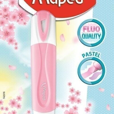 Evidenziatore FLUO'PEPS CLASSIC PASTEL Rosa, in scatola da 12